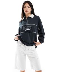 Cotton On - Graphic Oversized Long Sleeve Polo - Lyst