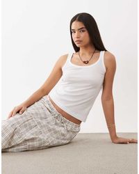 ARKET - Canotta Con Scollo Rotondo Profondo - Lyst