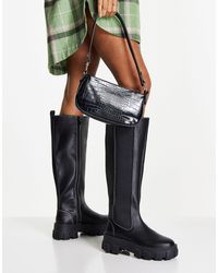 In The Style X Jac Jossa Chunky Knee High Boot - Black