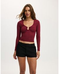 Cotton On - Steffi Trim Long Sleeve Top - Lyst