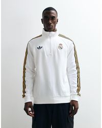 adidas Originals - Real Madrid Originals Half Zip Top - Lyst