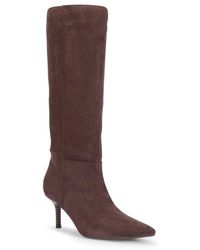 SEQWL - Pointed Toe Knee High Boots With Stiletto High Heels - Lyst