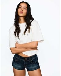 Bershka - – mini-jeans-shorts - Lyst