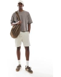 ASOS - Short oversize en velours côtelé - beige - Lyst