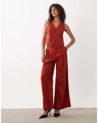 Nobody's Child - Linen Blend Relaxed Wide Leg Trouser Co-ord - Lyst