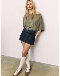 Stradivarius - Basic Batwing Sleeve T-shirt - Lyst