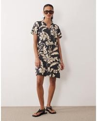 Jdy - V Neck Tie Waist Mini Dress - Lyst