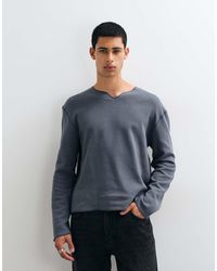 ASOS - Relaxed T-shirt With Notch Neck - Lyst