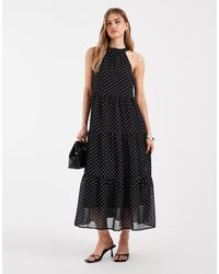ONLY - Jdy - robe dos nu longueur mollet à pois - Lyst