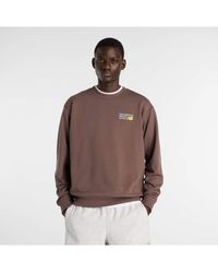 New Balance - Athletics Premium Logo Crew - Lyst