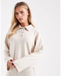 Vero Moda - Super Soft Polo Sweat Top Co-ord - Lyst
