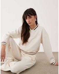 ARMANI EXCHANGE - 1/4 Zip Tipped Co-ord Sweatshirt - Lyst