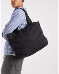 ASOS - Chevron Puffer Tote Bag - Lyst