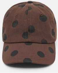 Pull&Bear - Chocolate Polka Dot Cap - Lyst