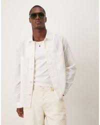 Mango - Camicia A Maniche Lunghe Bianca Testurizzata - Lyst