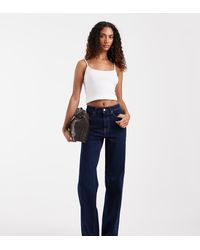 ONLY - Jeans Wide Leg A Vita Extra Alta Hannah Lavaggio Scuro - Lyst