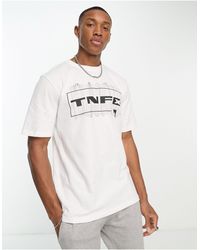 The North Face - T-shirt Met 'tnf-x'- En Coördinatenprint - Lyst