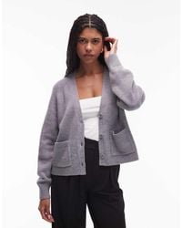 & Other Stories - Wool Blend Cardigan With Patch Pockets - Lyst