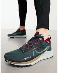 Nike - React pegasus trail 4 gore-tex - baskets - kaki et bordeaux - Lyst