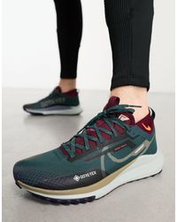 Nike - React pegasus trail 4 gore-tex - sneakers kaki e rosso granata - Lyst