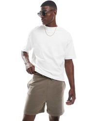 ASOS - Pantalones Cortos Marrón Claro Básicos De Corte Slim De - Lyst