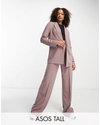 ASOS - Asos Design Tall Jersey Slouchy Suit Blazer - Lyst