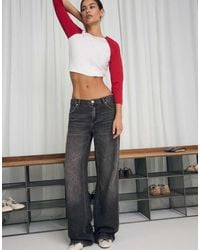 Stradivarius - D91 Low Wide-Leg Jeans - Lyst