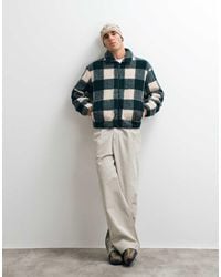 Parlez - Province Check Borg Jacket - Lyst