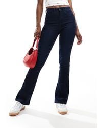 Noisy May - Sallie High Rise Slim Flare Jeans - Lyst
