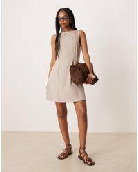 ASOS - Sleeveless Seam Detail Mini Dress - Lyst