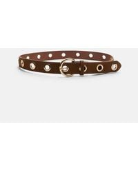Stradivarius - Belt With Metallic Eyelets - Lyst