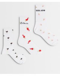JJXX - 3 Pack Ankle Socks With Foodie Prints - Lyst