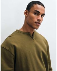 ASOS - Relaxed Premium Heavyweight Notch Neck Crew - Lyst