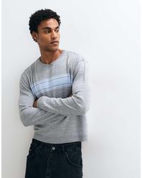 Collusion - Oversized Stripe Long Sleeve Crew Neck Jumper - Lyst