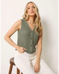 Long Tall Sally - Knitted Vest Top - Lyst