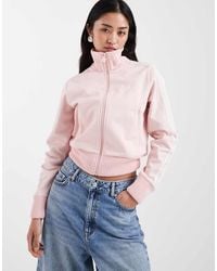 adidas Originals - Firebird Track Top With Knitted Crochet Details - Lyst