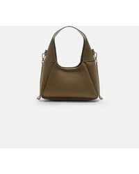 Stradivarius - Borsa Da Spalla Kaki Con Catenina - Lyst
