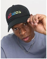 Ellesse - Acurio - cappellino con visiera nero con logo arcobaleno - Lyst