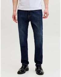 Jack & Jones - Clark jeans mit mittlerer leibhöhe aus em denim - Lyst