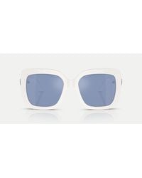 Swarovski - Sk6001 Square Sunglasses With Mirrored Lens - Lyst