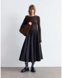 & Other Stories - Pure Wool Lettuce Edge Long Sleeve Top With Thumbhole Detail - Lyst