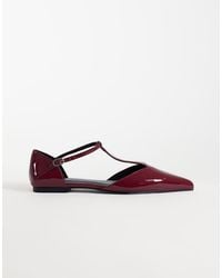 ASOS - Lover Pointed T Bar Ballets - Lyst