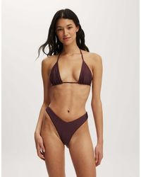 Cotton On - Dip Front High Side Brazilian Bikini Bottom - Lyst