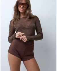 ASOS - Premium Ponte Smart Hotpant Shorts - Lyst