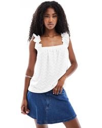 Vero Moda - Shirred Strap Cami Top - Lyst