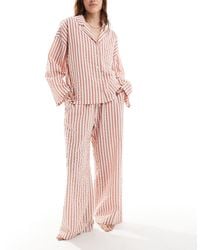 Lindex - – pyjama-oberteil aus seersucker - Lyst