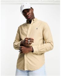 Polo Ralph Lauren - Icon Logo Slim Fit Garment-dyed Oxford Shirt - Lyst