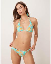Wild Lovers - Sweet Escape Palm Print Bikini Bottom - Lyst