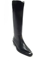 OFF THE HOOK - Acton Leather Knee High Biker Boots - Lyst
