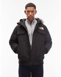 The North Face - Mcmurdo - bomber en duvet avec capuche en fausse fourrure - Lyst